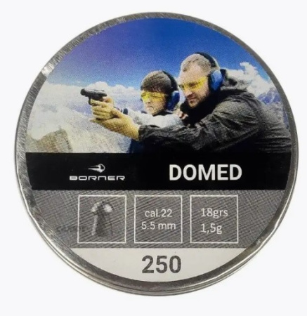 Пули Borner Domed 1.5 г 250шт 5.5 мм
